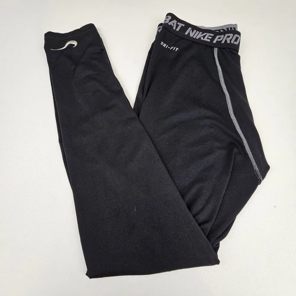 Nike Pro Combat Dri-FIT Mens Large Compression Tights Black Base Layer Pants